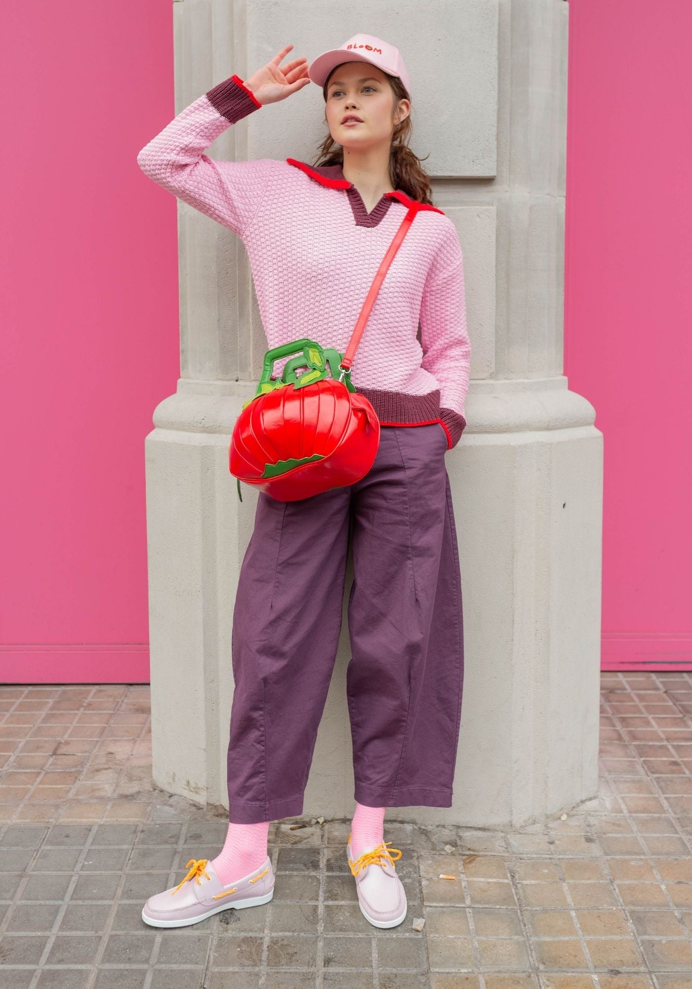 Hose Dado Aubergine