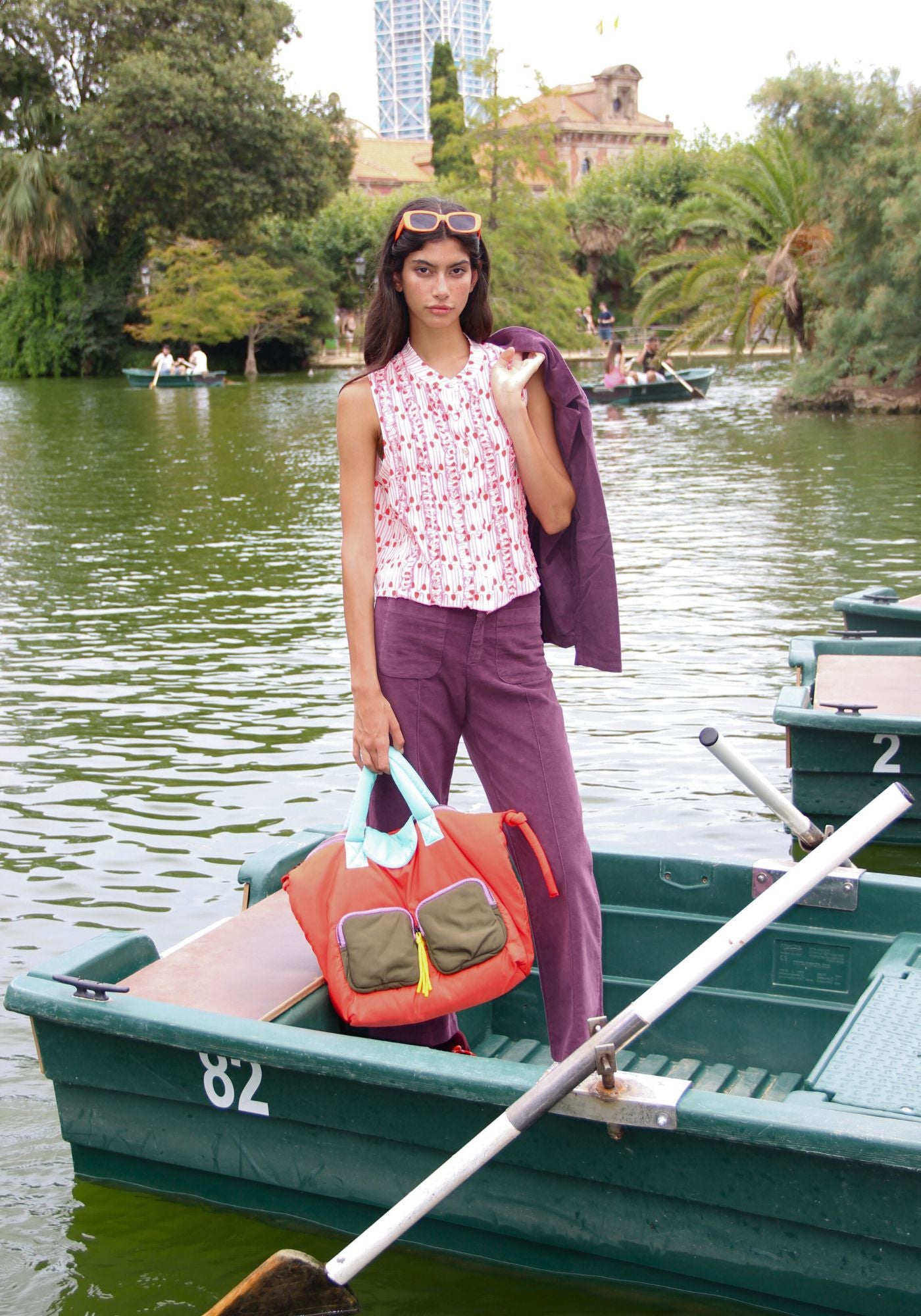 Bluse Tulpen Rosa