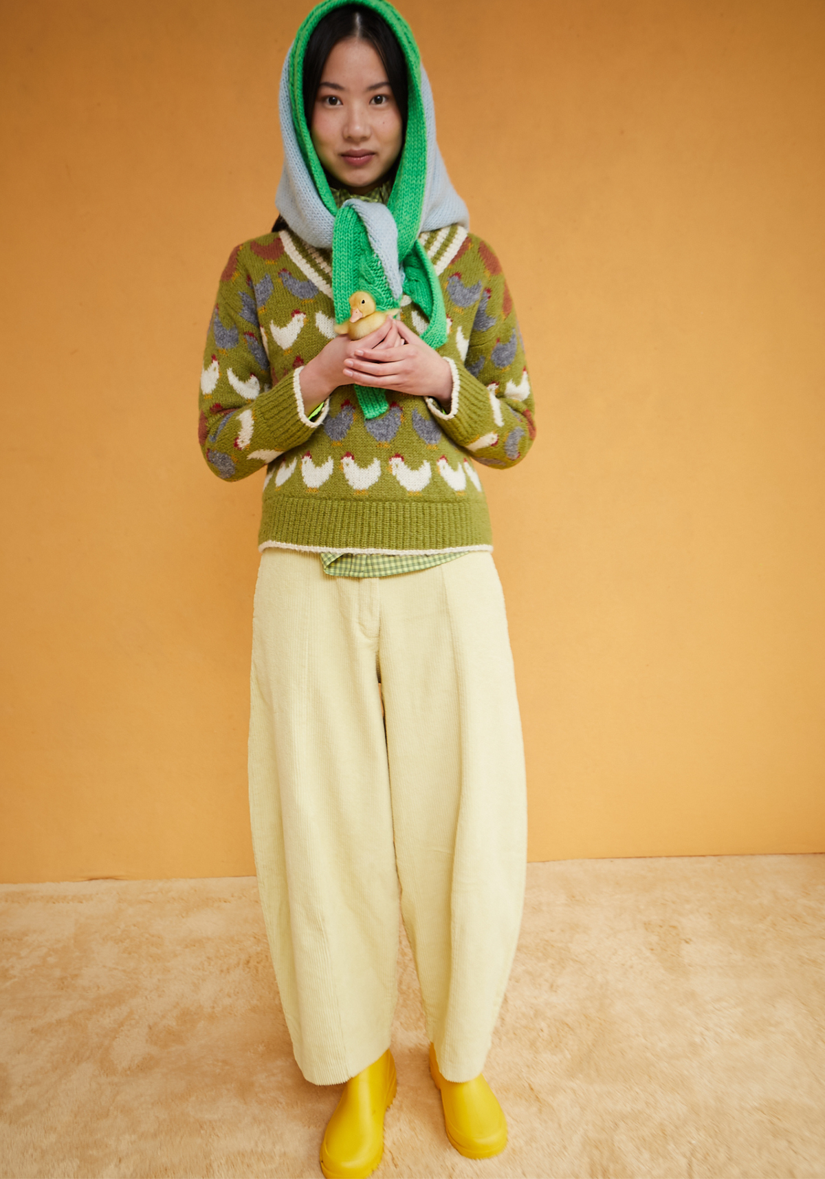 Pantalon Dado Amarillo Pana