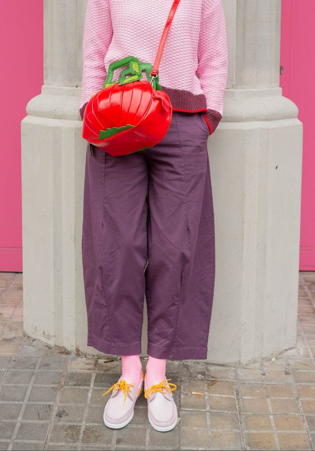 Hose Dado Aubergine