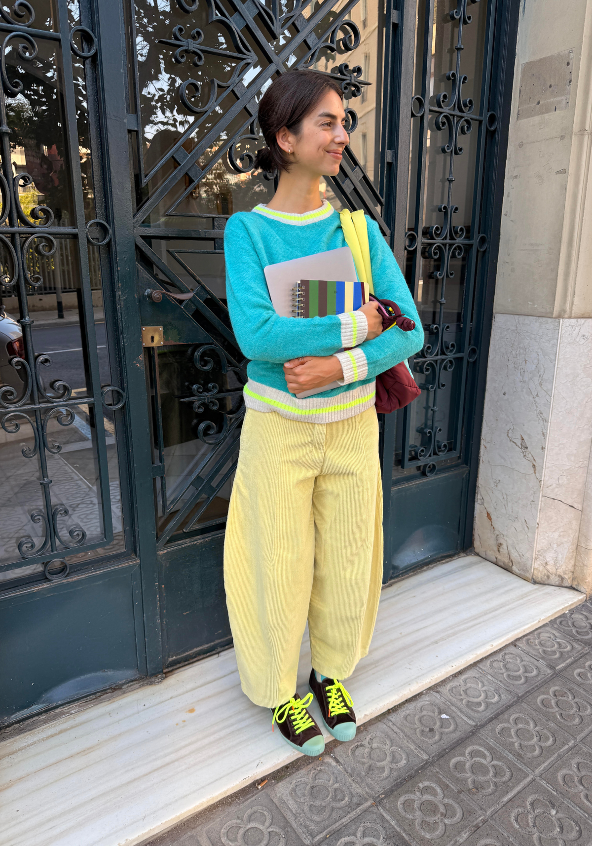 Pantalon Dado Amarillo Pana