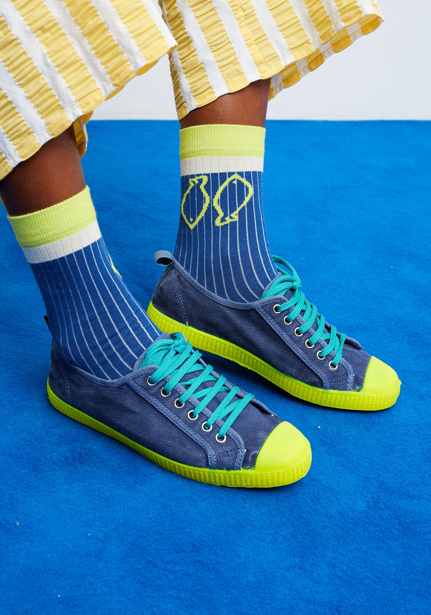 Fish Socken Blau