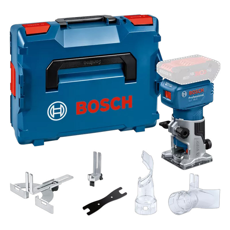 Affleureuse sans-fil BOSCH GLF 18V-8 - 0 601 B51 100 Professional (vendu sans batterie) en L-BOXX avec accessoires