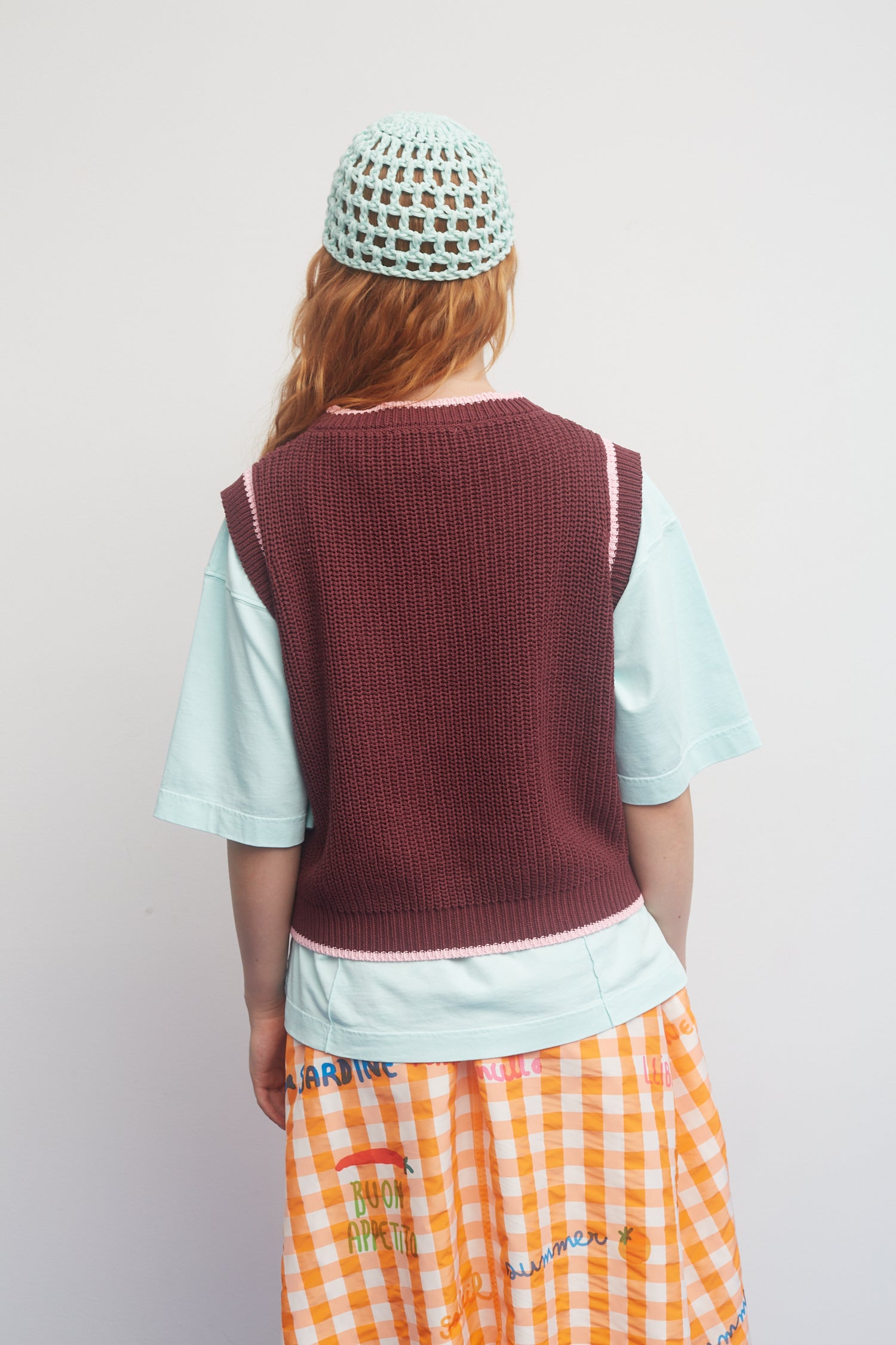 Gilet Pomodoro Borgogna