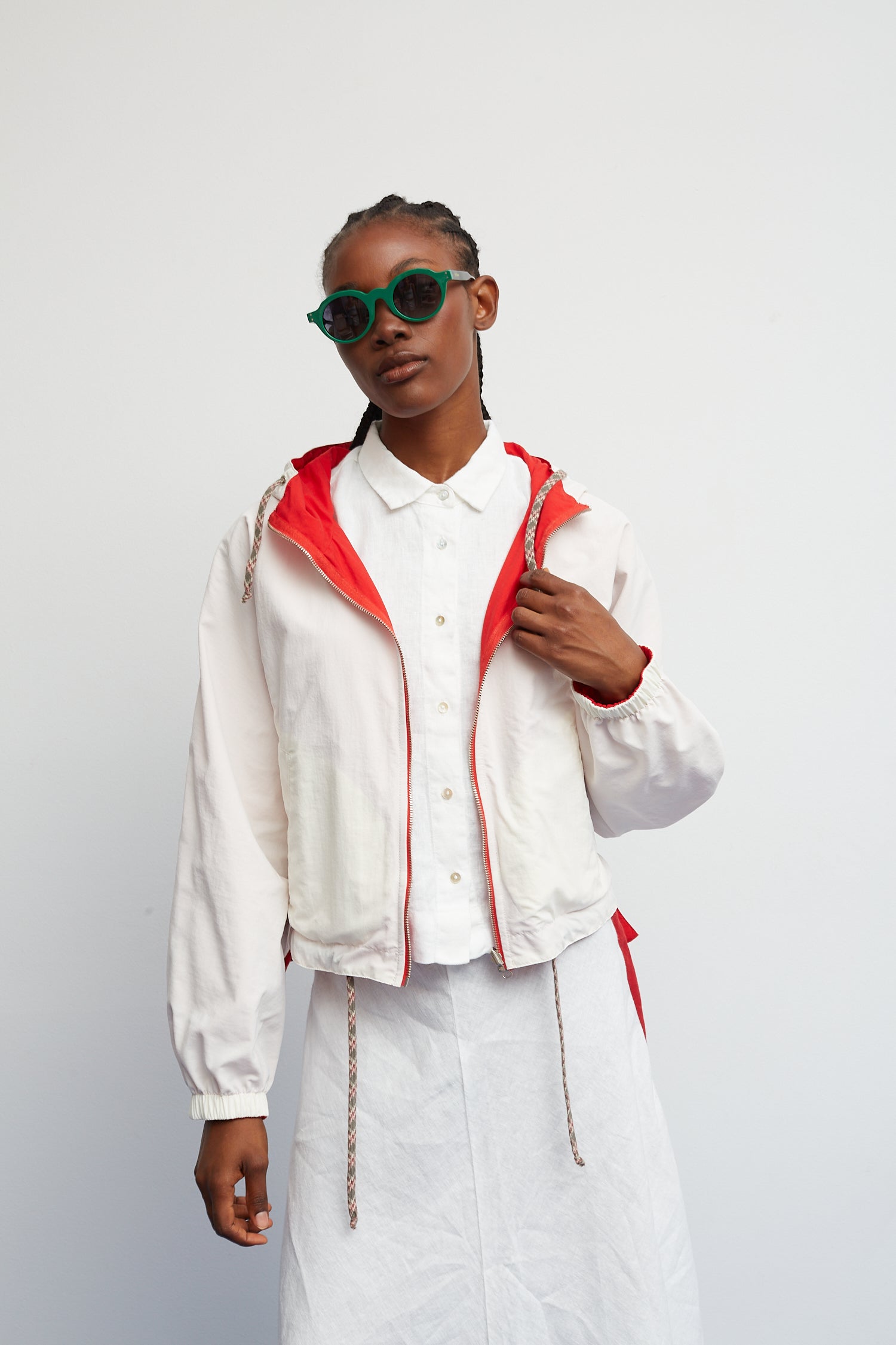 Roter Parra-Jacke