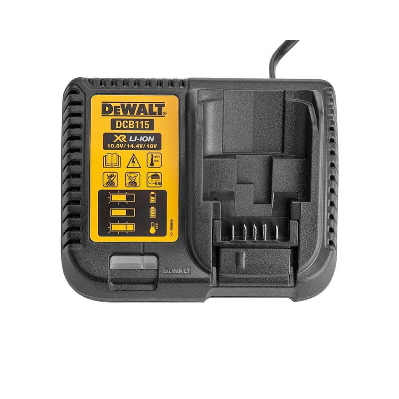Pack 2 outils DEWALT DCKRT04GA Tronçonneuse + Coupe-bordure 18V + 2 batteries + chargeur