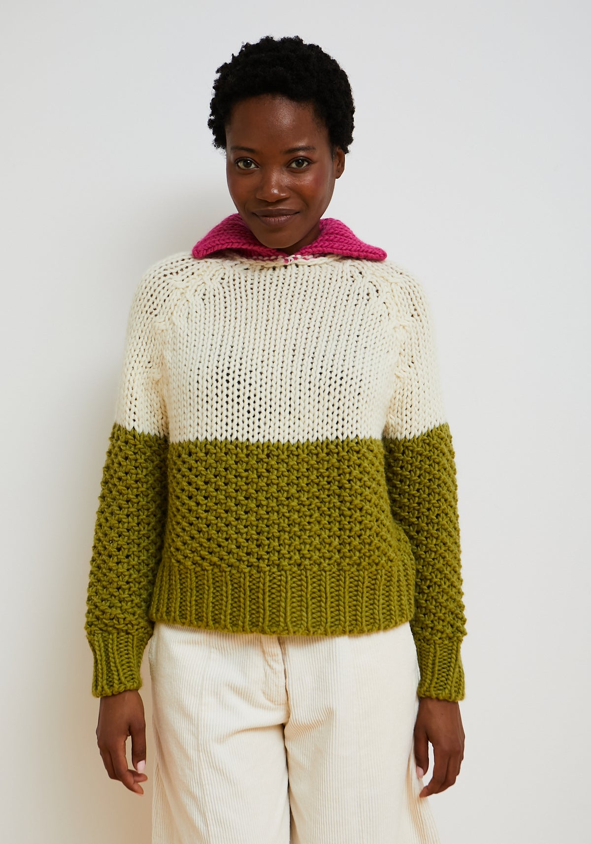 Glase Pullover Pistazie
