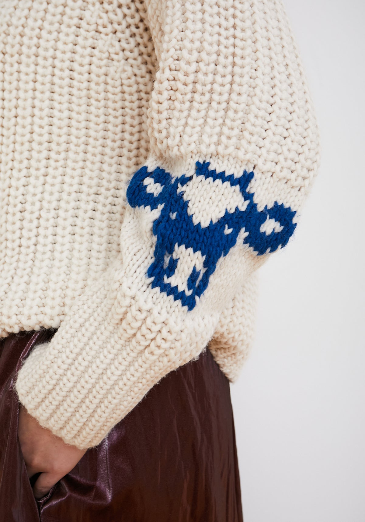 Navy Blue Mow Sweater