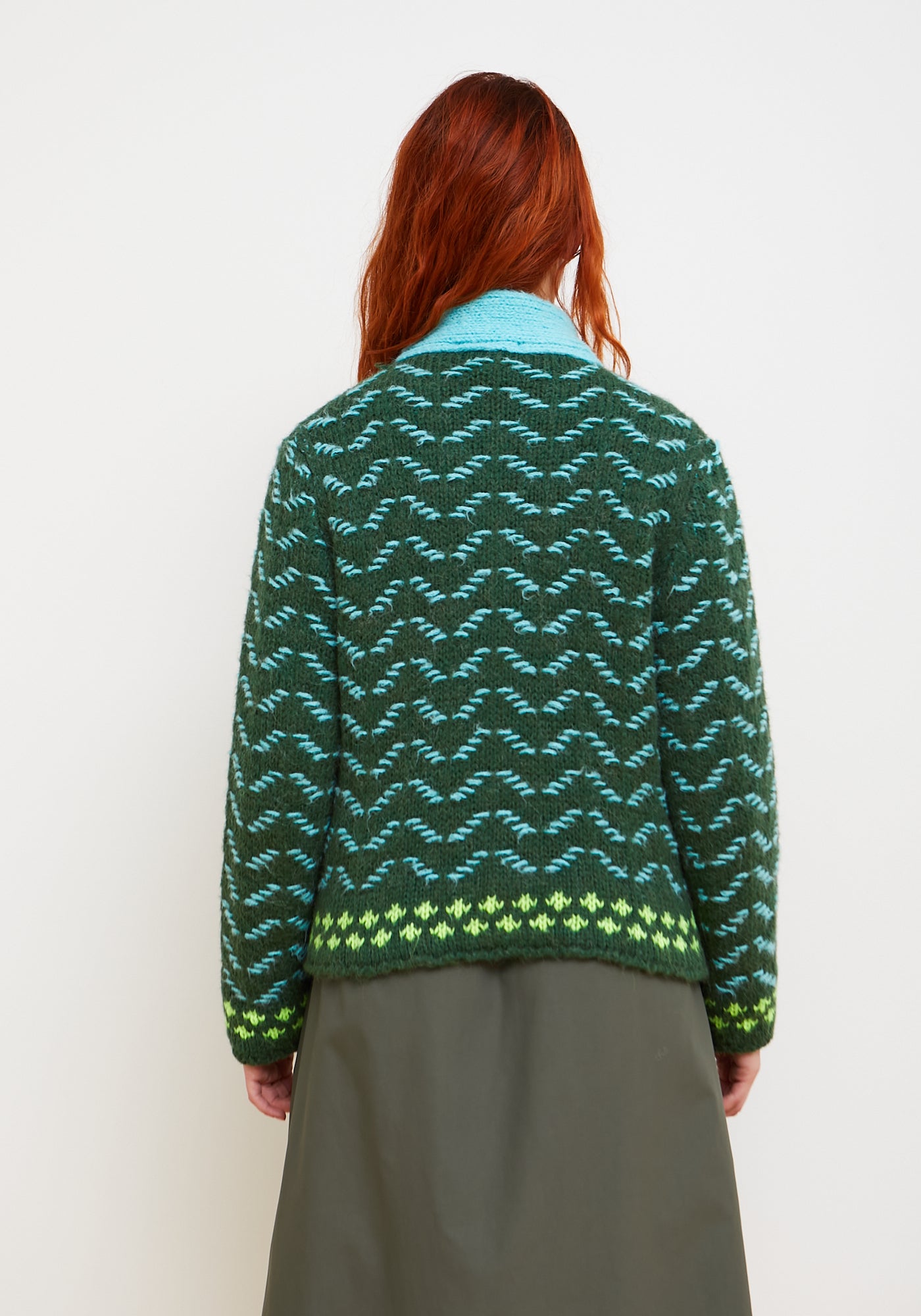 Jersey Cardigan Darling Verde