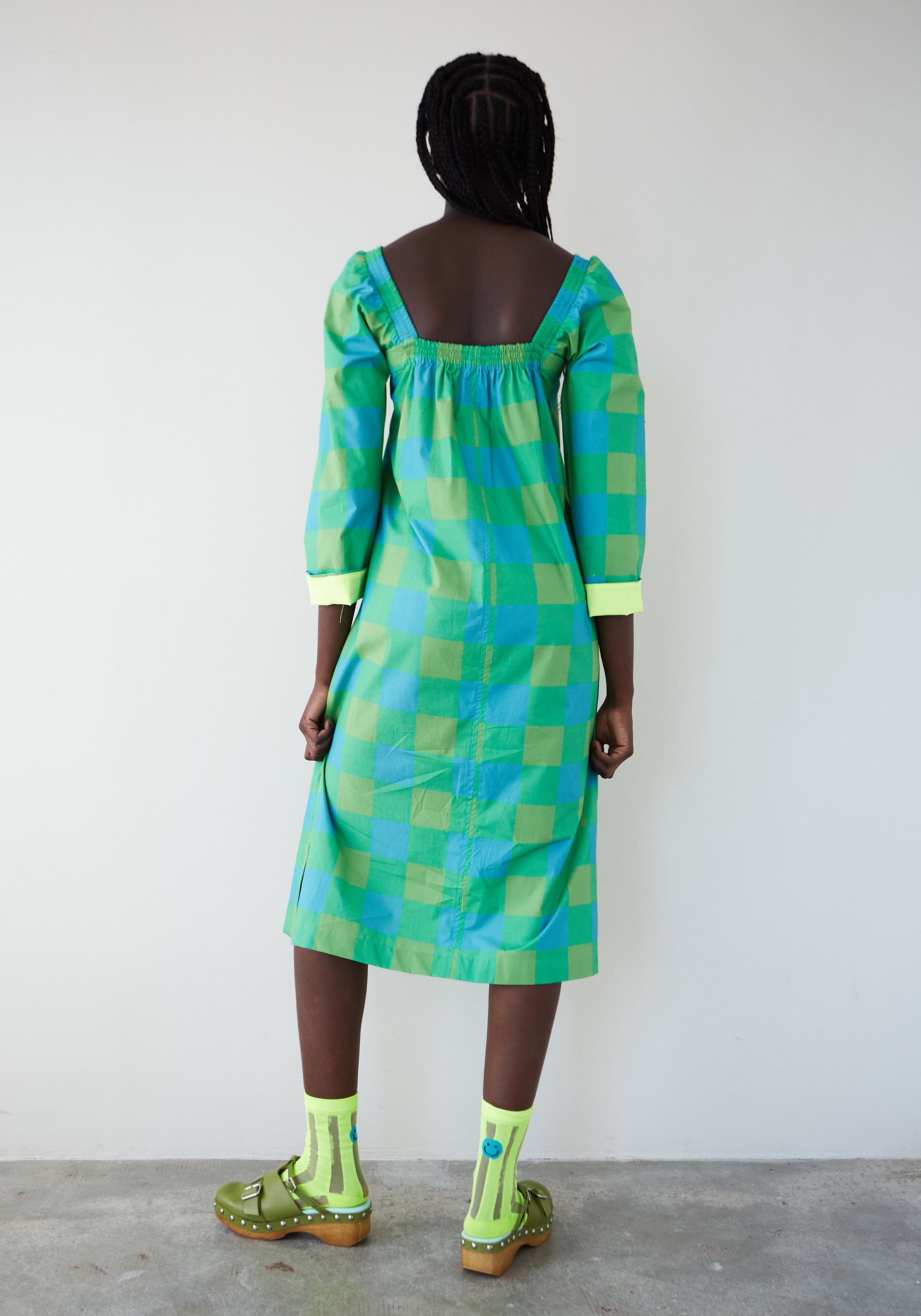 Vestido Sorbete Vichy Verde