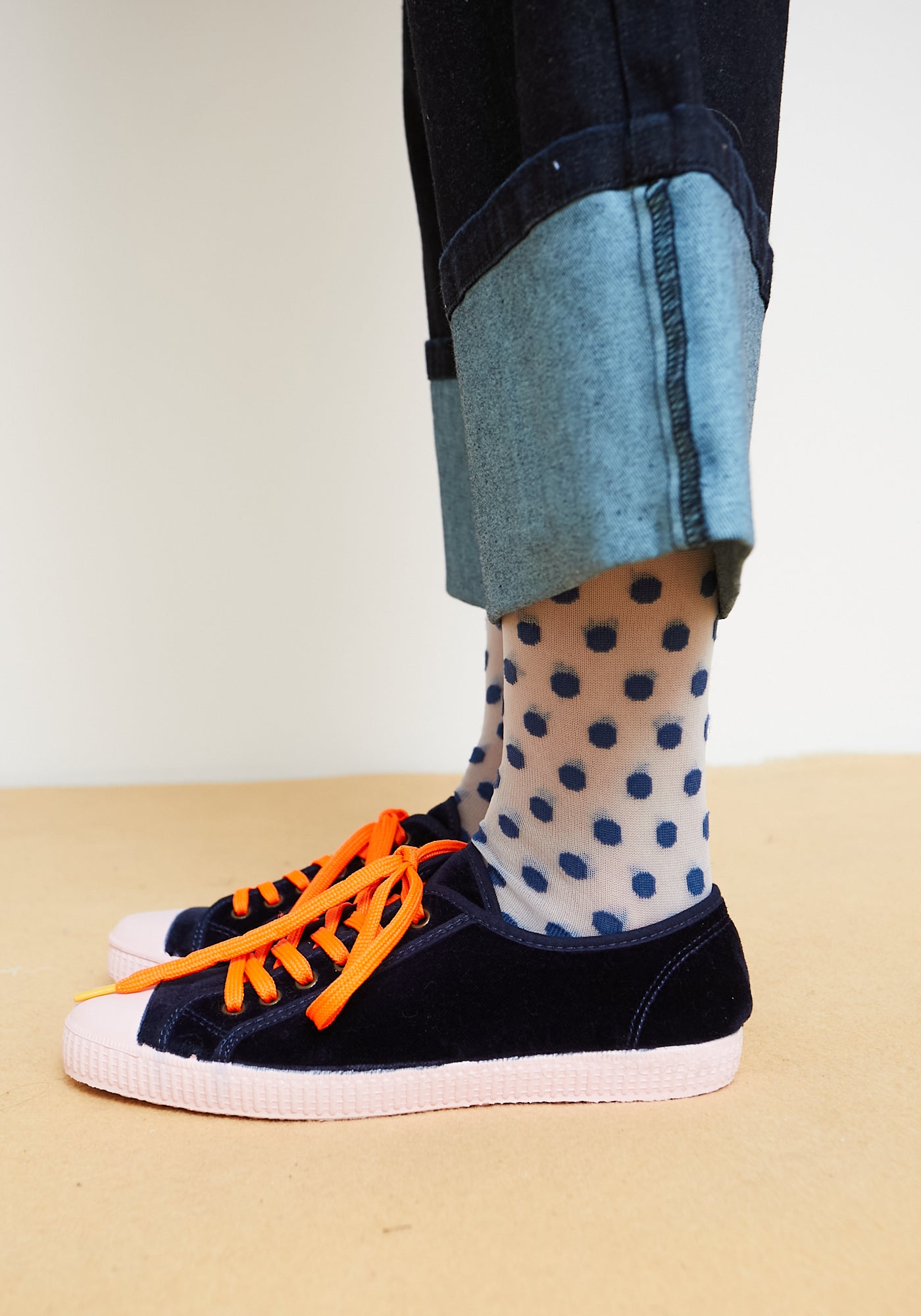 PolkaDot Socken Blau
