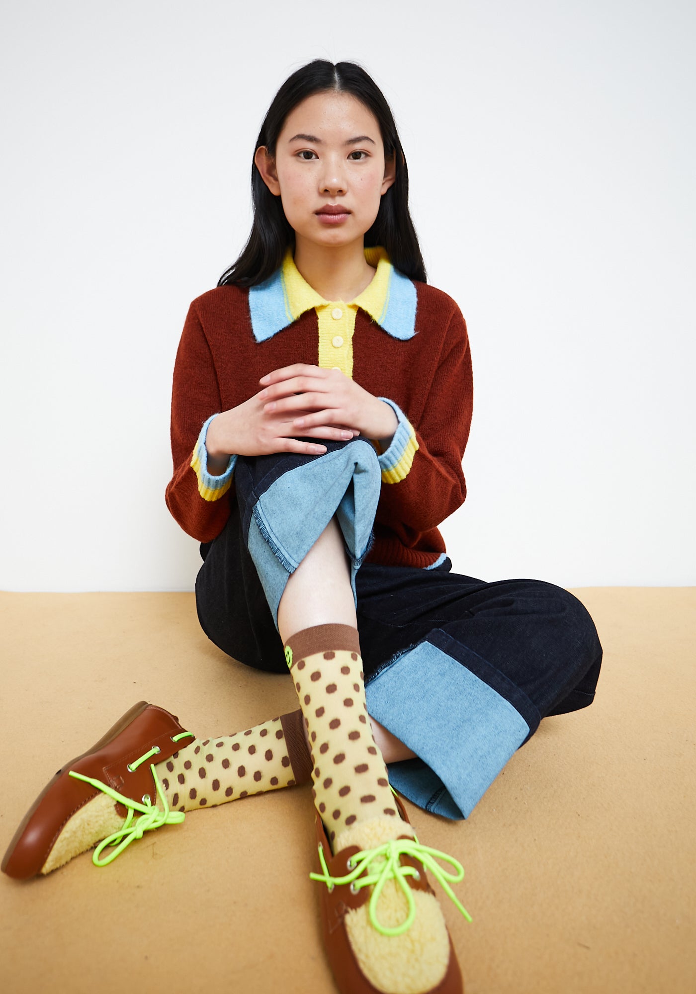 PolkaDot Socken Gelb