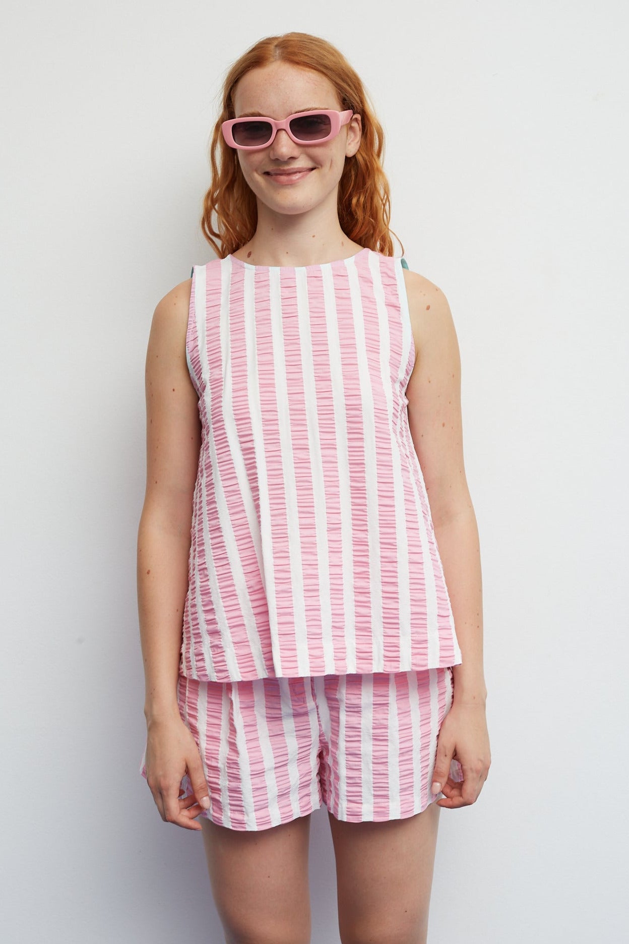 Pink Fresco Top