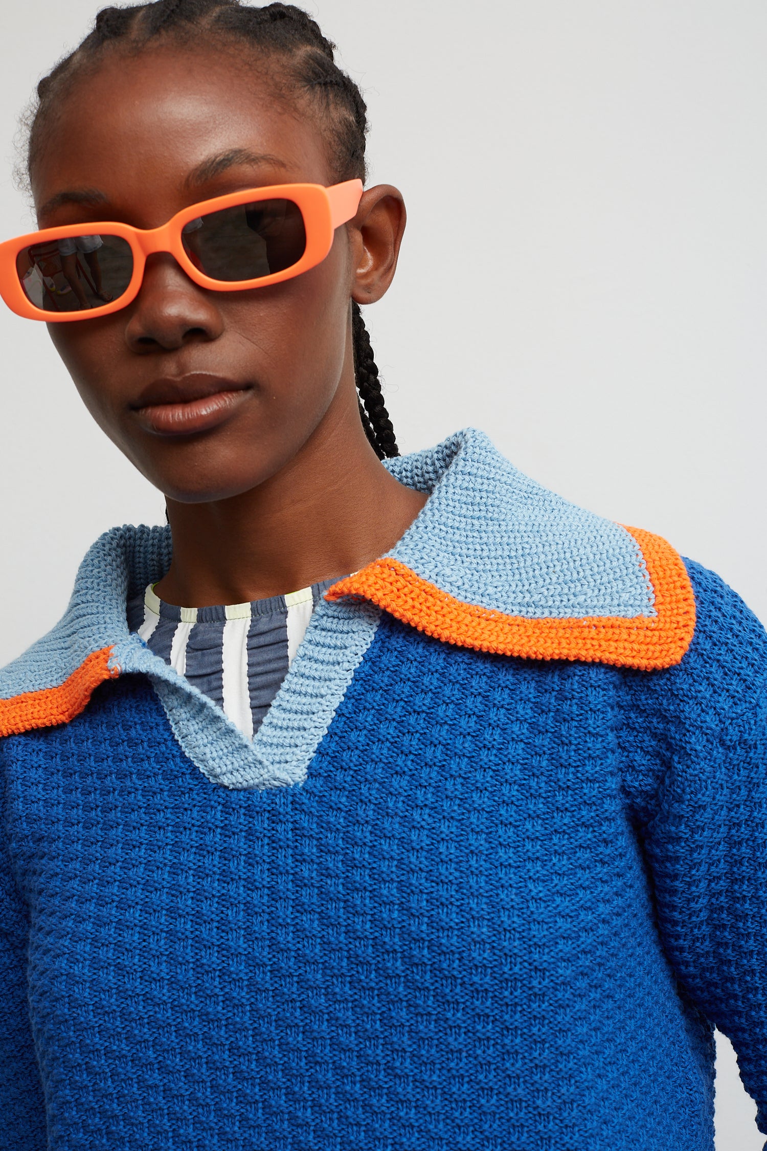 Pull Match bleu