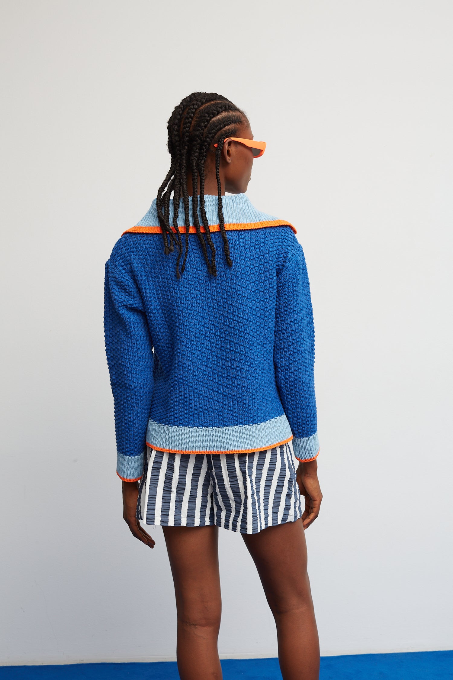 Pull Match bleu