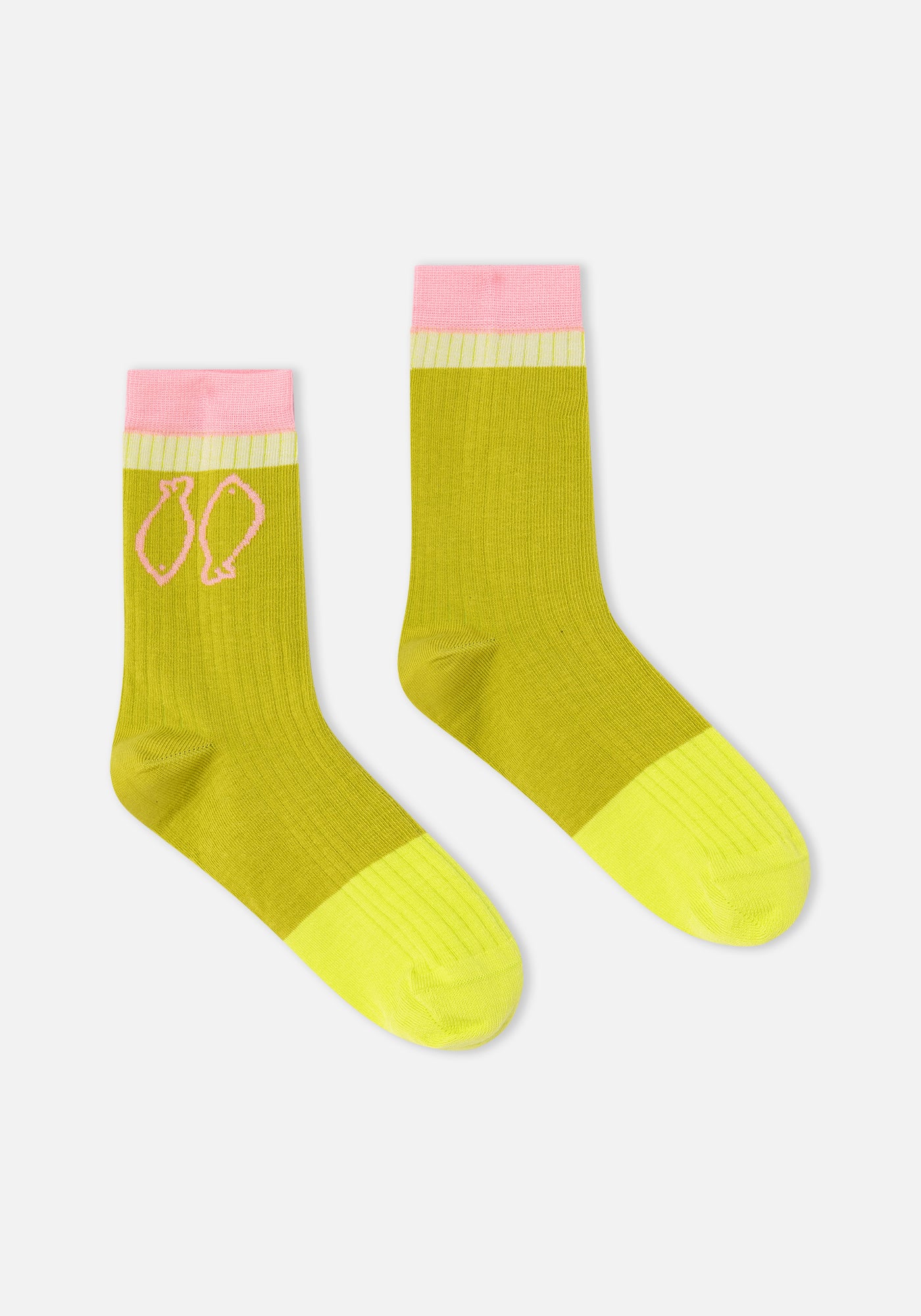 Pistachio Fish Socks