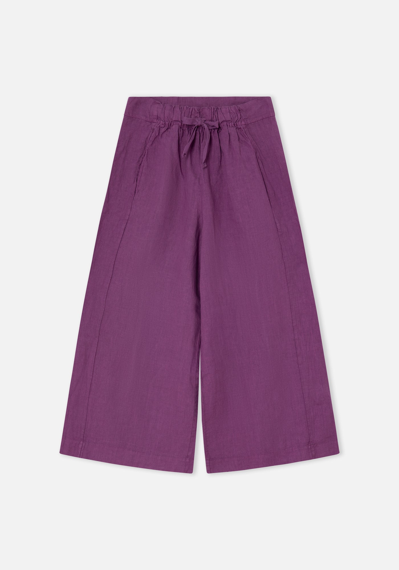 Pantalón Bomba Lino Frambuesa