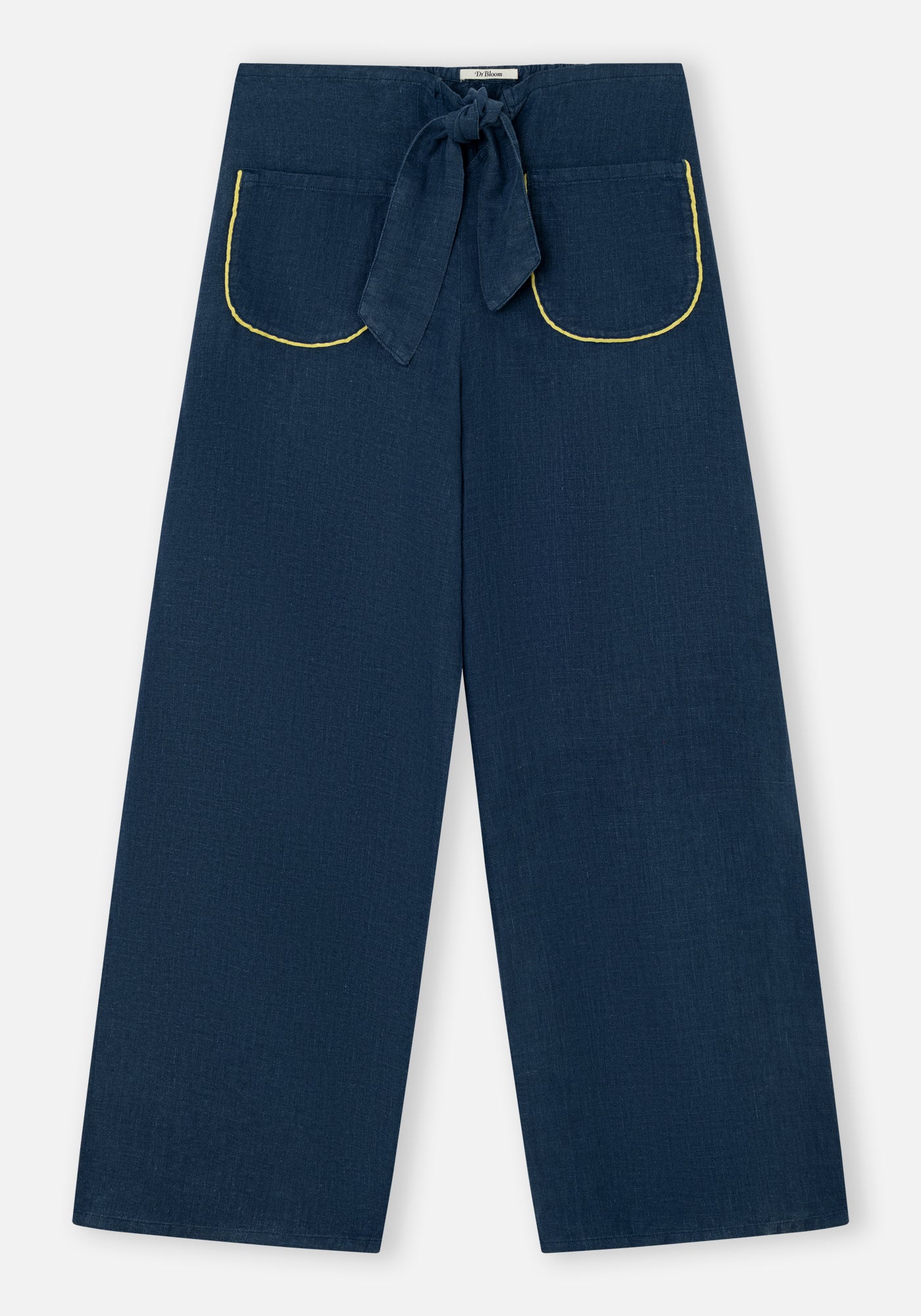 Blue Linen Lazo Pants