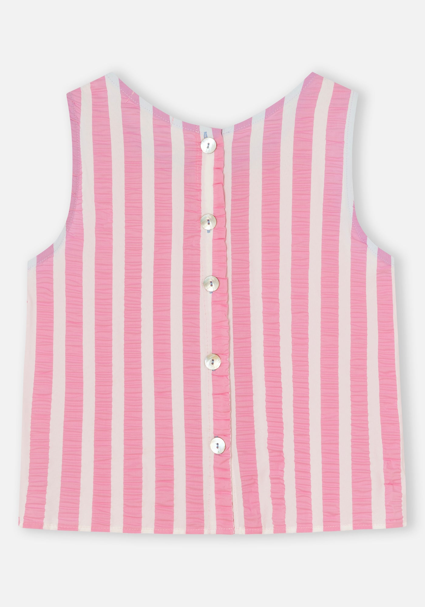 Top Ana Righe Rosa