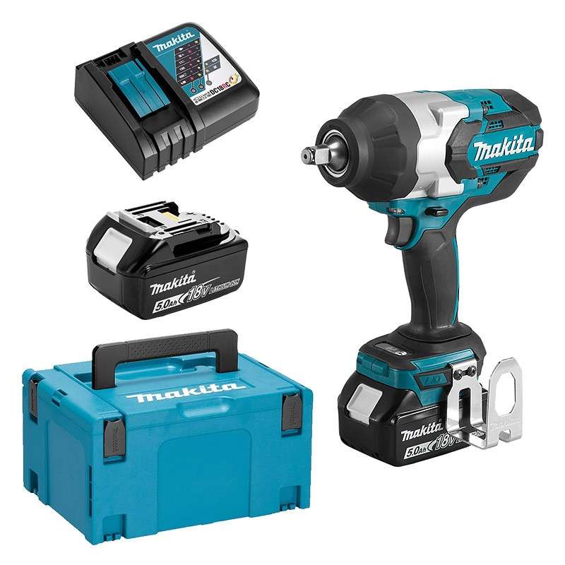 Boulonneuse à Chocs MAKITA DTW1002RTJ 18 V Li-ion (2 x 5 Ah) 1000 Nm