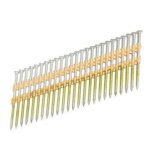 2000 Pointes en bande RH 65 x 2.8 mm 21° NORFIX NFX1106 galvanisée à chaud (zinc 50 µ) annelée