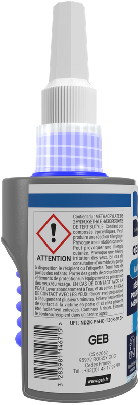 Résine d'étanchéitée RT1 GEB pour raccords filetés métalliques coniques 75ml