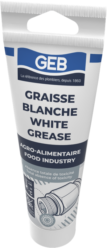 Graisse blanche GEB sans savon spécial contact alimentaire 125ml - GEB - 651135
