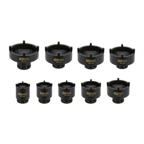 Jeu de douilles à ergots pour écrous de moyeux, 9pcs  - KS TOOLS - 450.5000