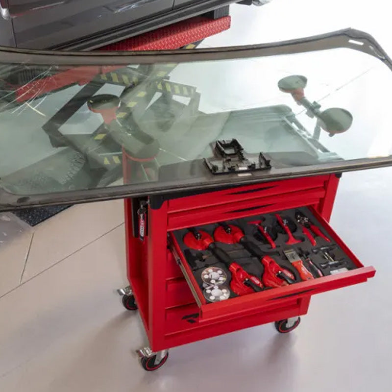 Servante RACING 7 tiroirs équipée de 187 outils  - KS TOOLS - 855.7186