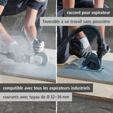 Capot d'aspiration pour meuleuses - WOLFCRAFT - 5017000