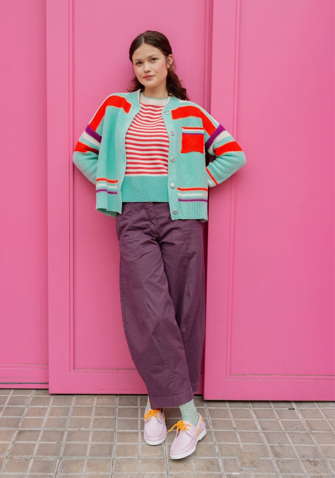Hose Dado Aubergine