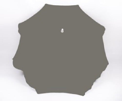 Parasol - Gris - Coton et polycoton - 240cm