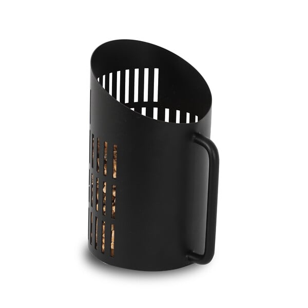 Pelle à granulés - Rond - Noir - 12 cm