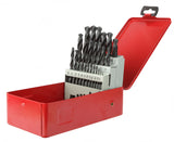 Coffret 25  forets métaux - DIAGER  - HSS standard angle 118°  Diam.1 à 13 mm par 0,5 mm