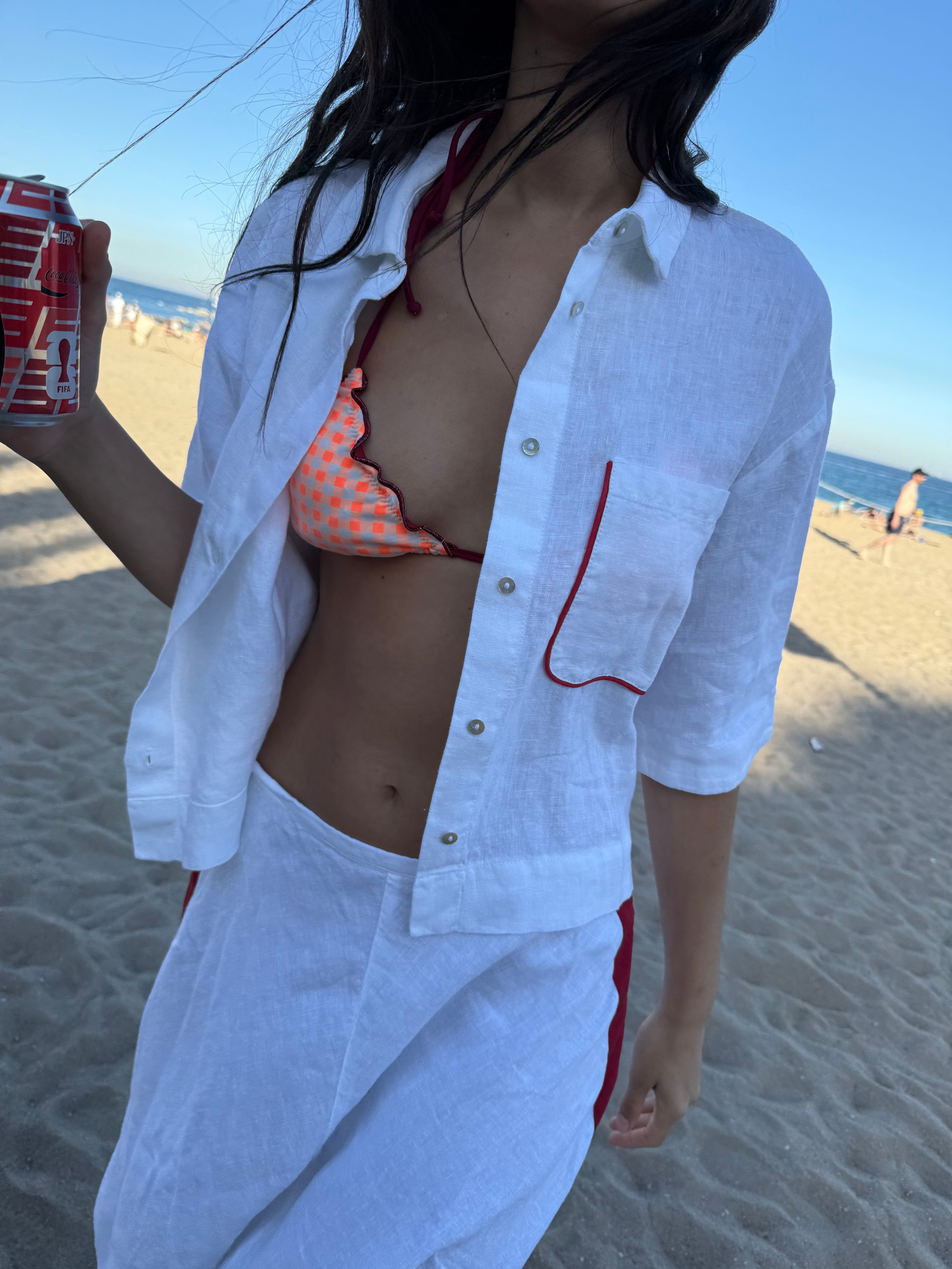 Camicia Cherry Bianca