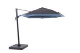 Parasol excentré - Bicolor Bleu