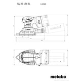 Ponceuse multifonction SM 18 LTX BL Metabo 602089840 (sans batterie) metaBOX