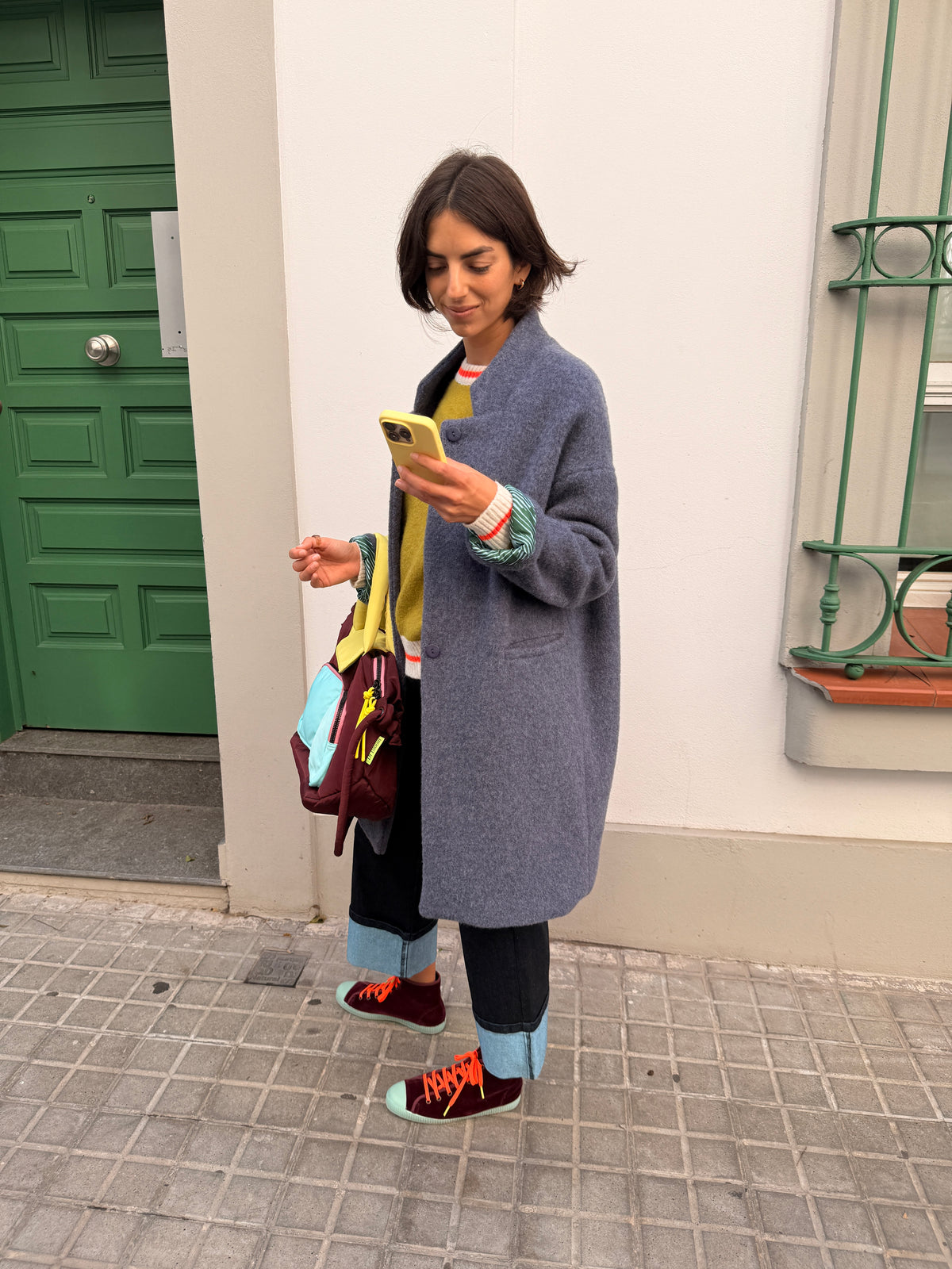 Como Navy Blue Coat