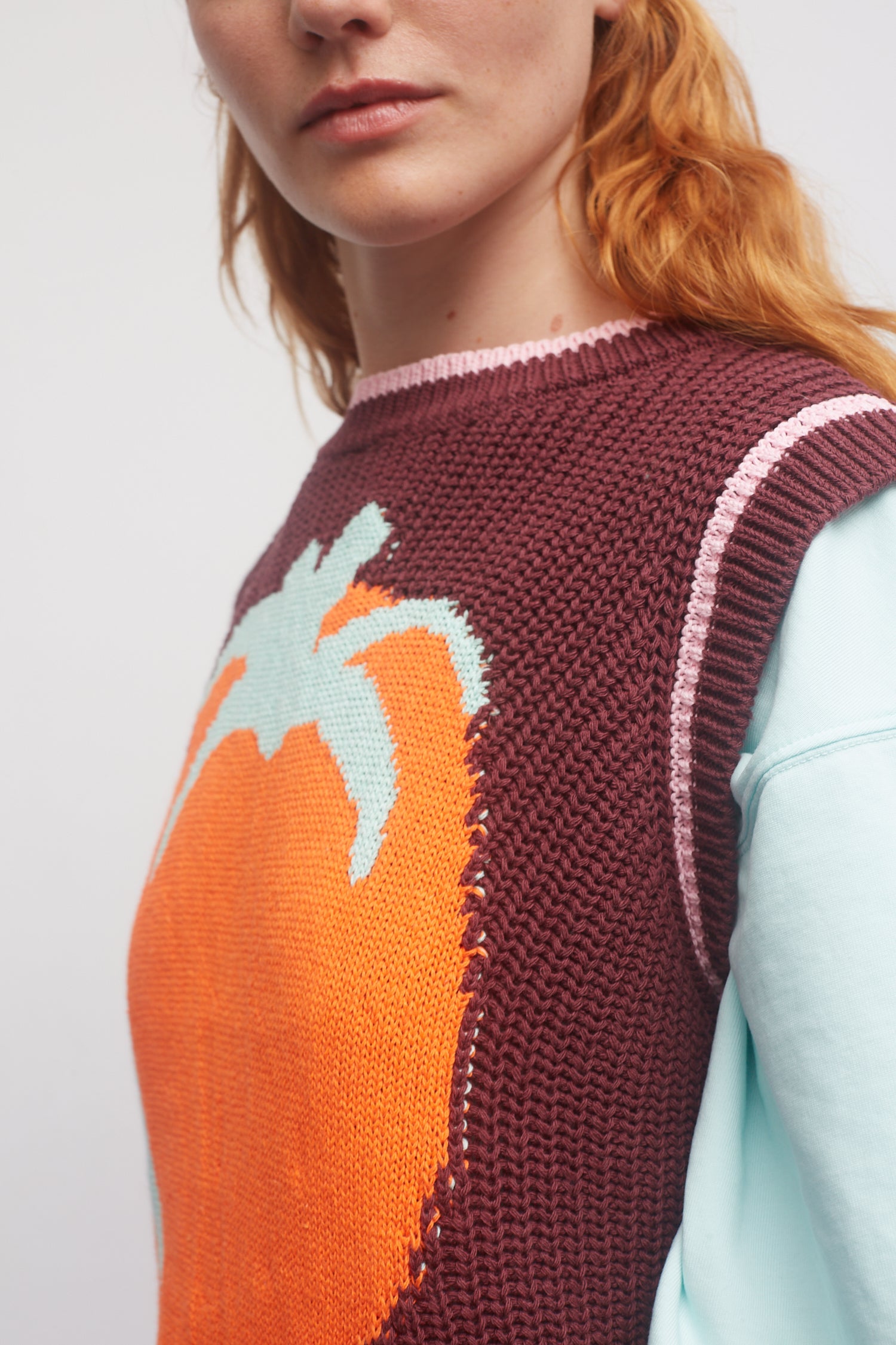 Gilet Pomodoro Borgogna