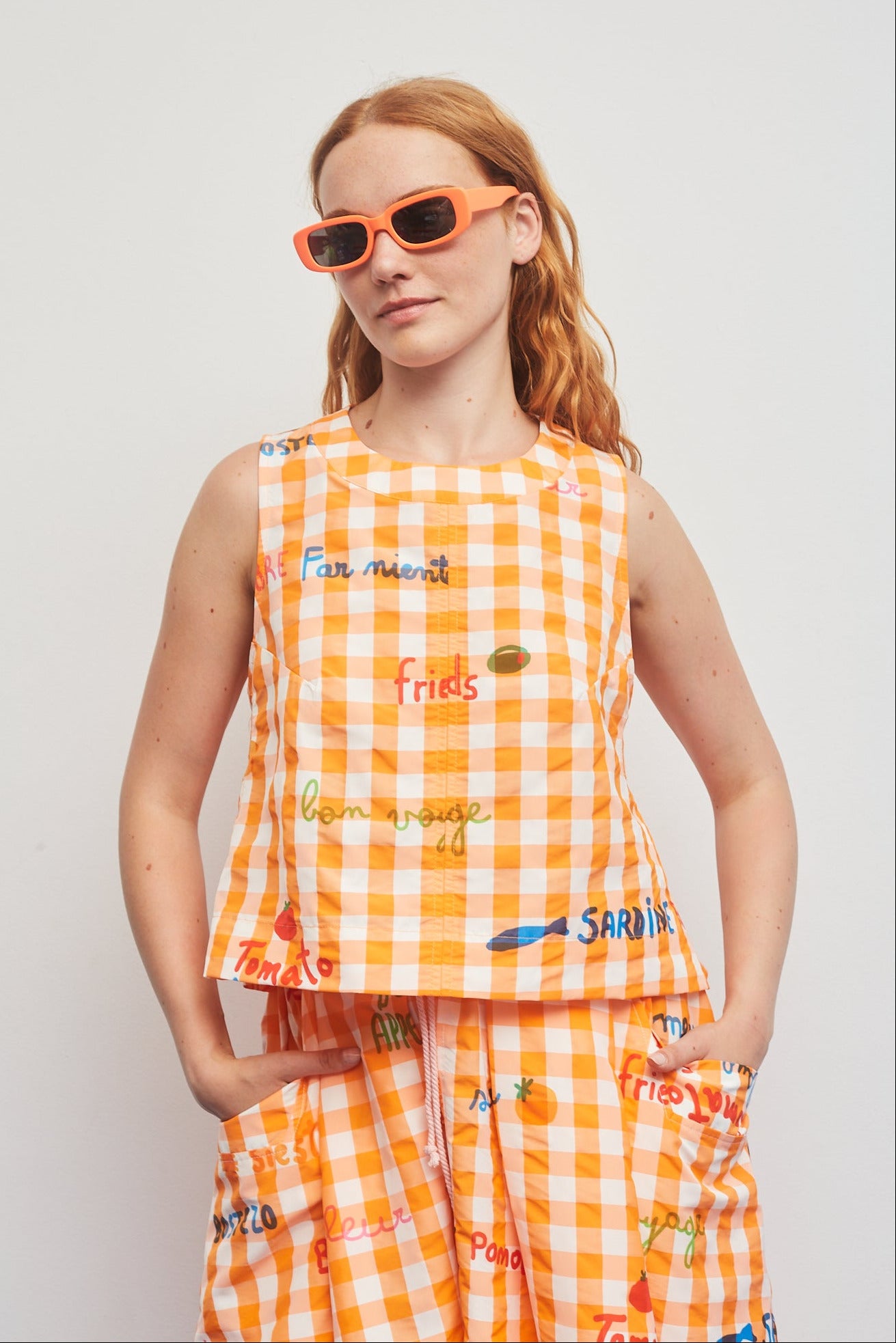 Orange Oliva Top