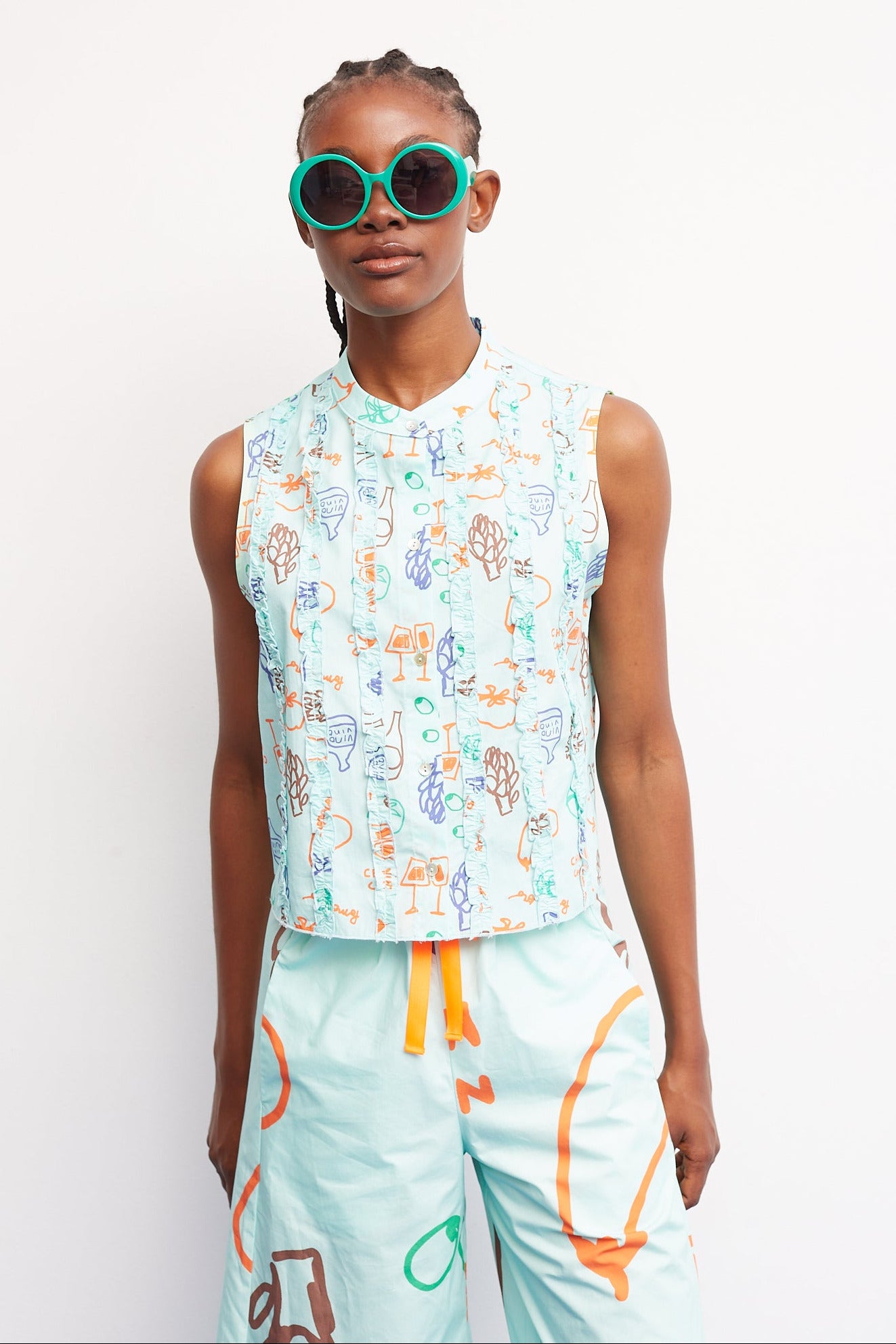 Camicia Focaccia Aqua