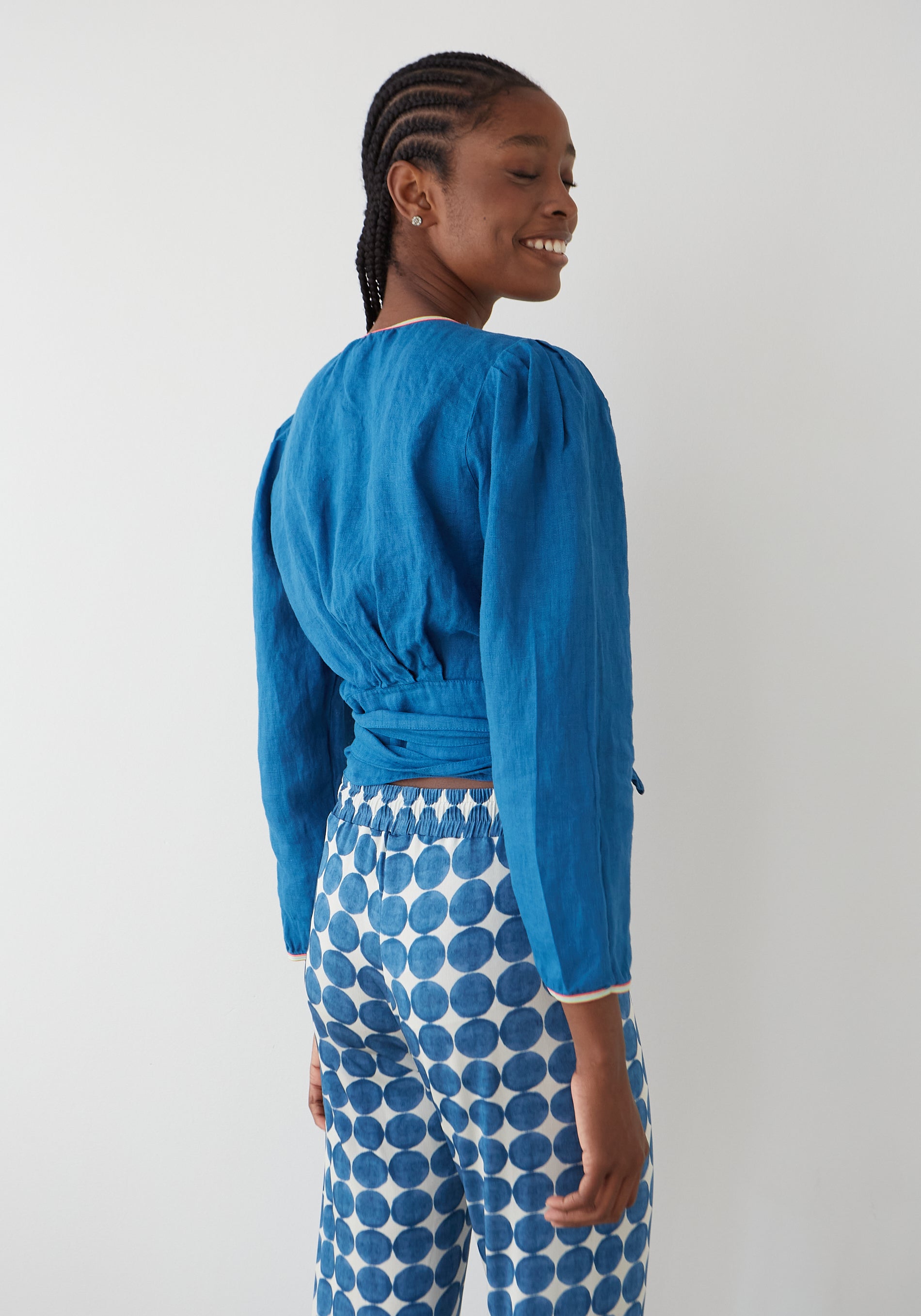 Blouse Capri Lin Bleu 