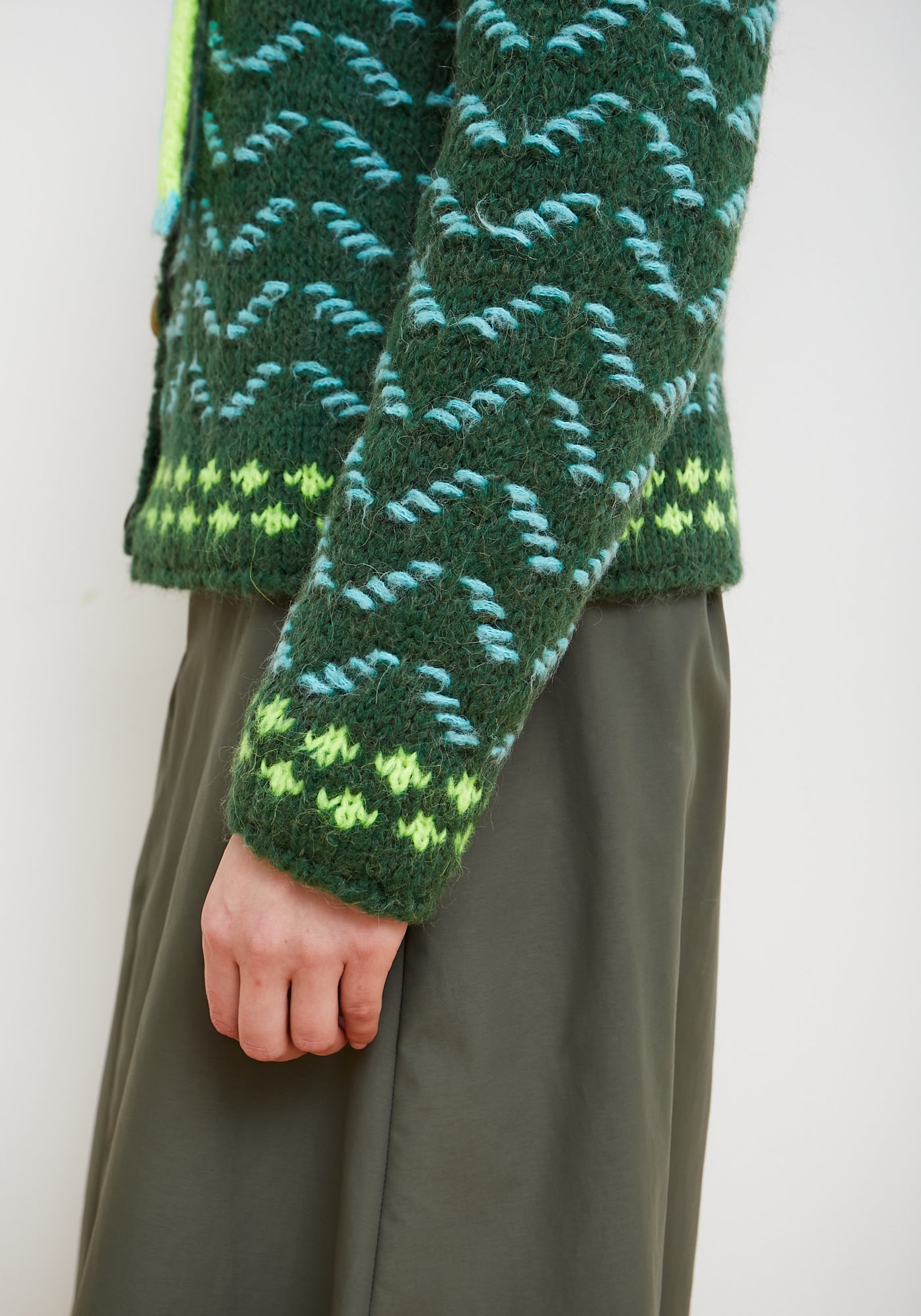 Jersey Cardigan Darling Verde