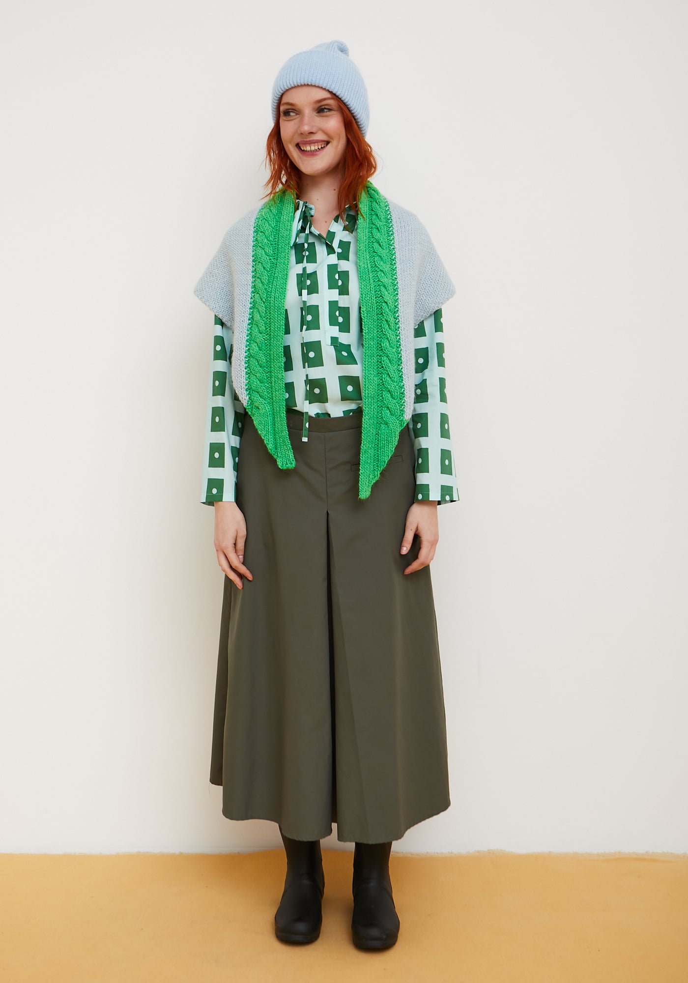  Khaki Bubble Skirt
