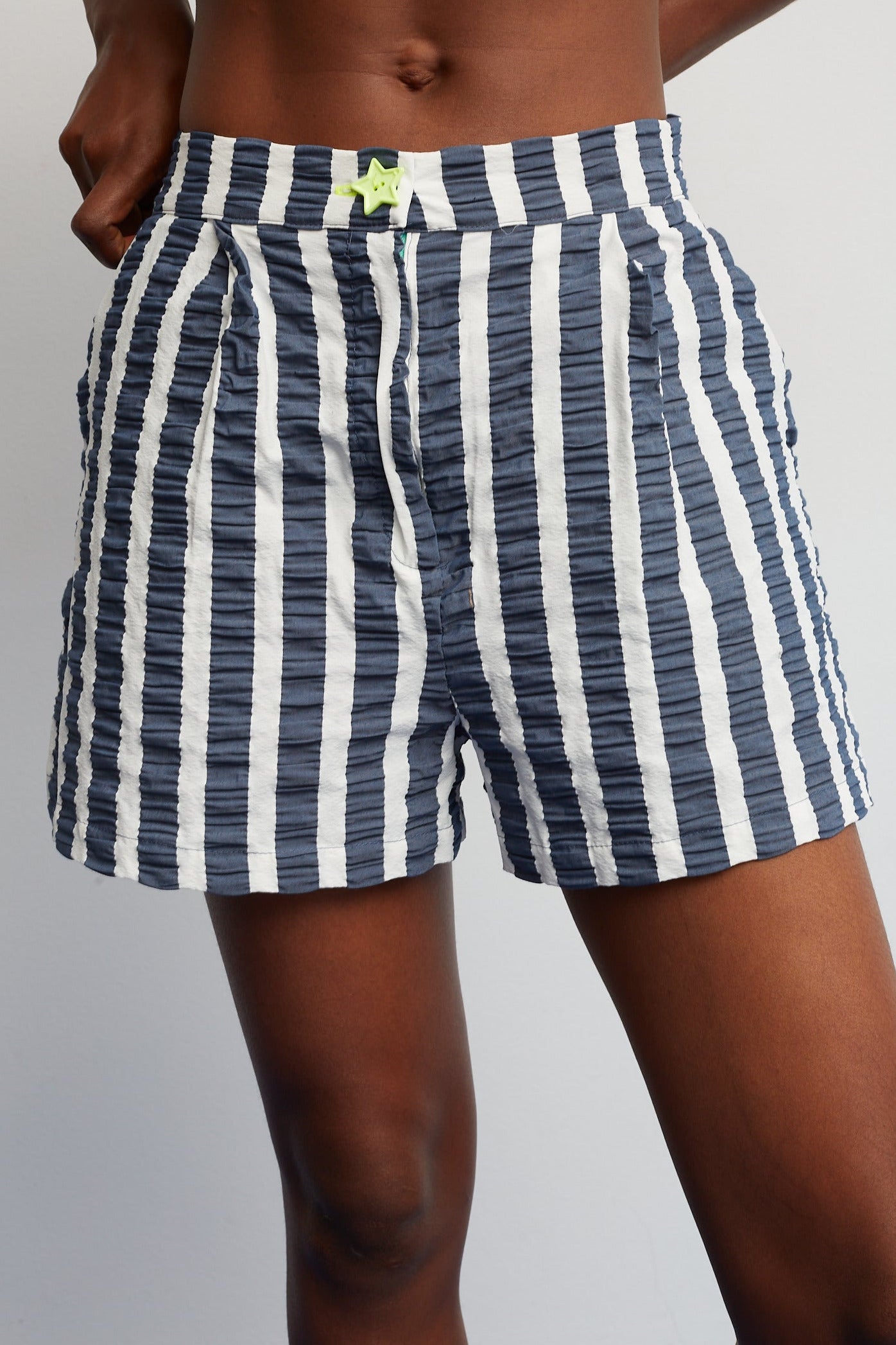 Short Star a Righe Blu