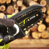 Élagueur à main 18V - RYOBI RY18PSX10A-0 - Brushless / moteur sans charbons - guide 10 cm - 6 m/s - tendeur sans outil (vendu sans batterie)