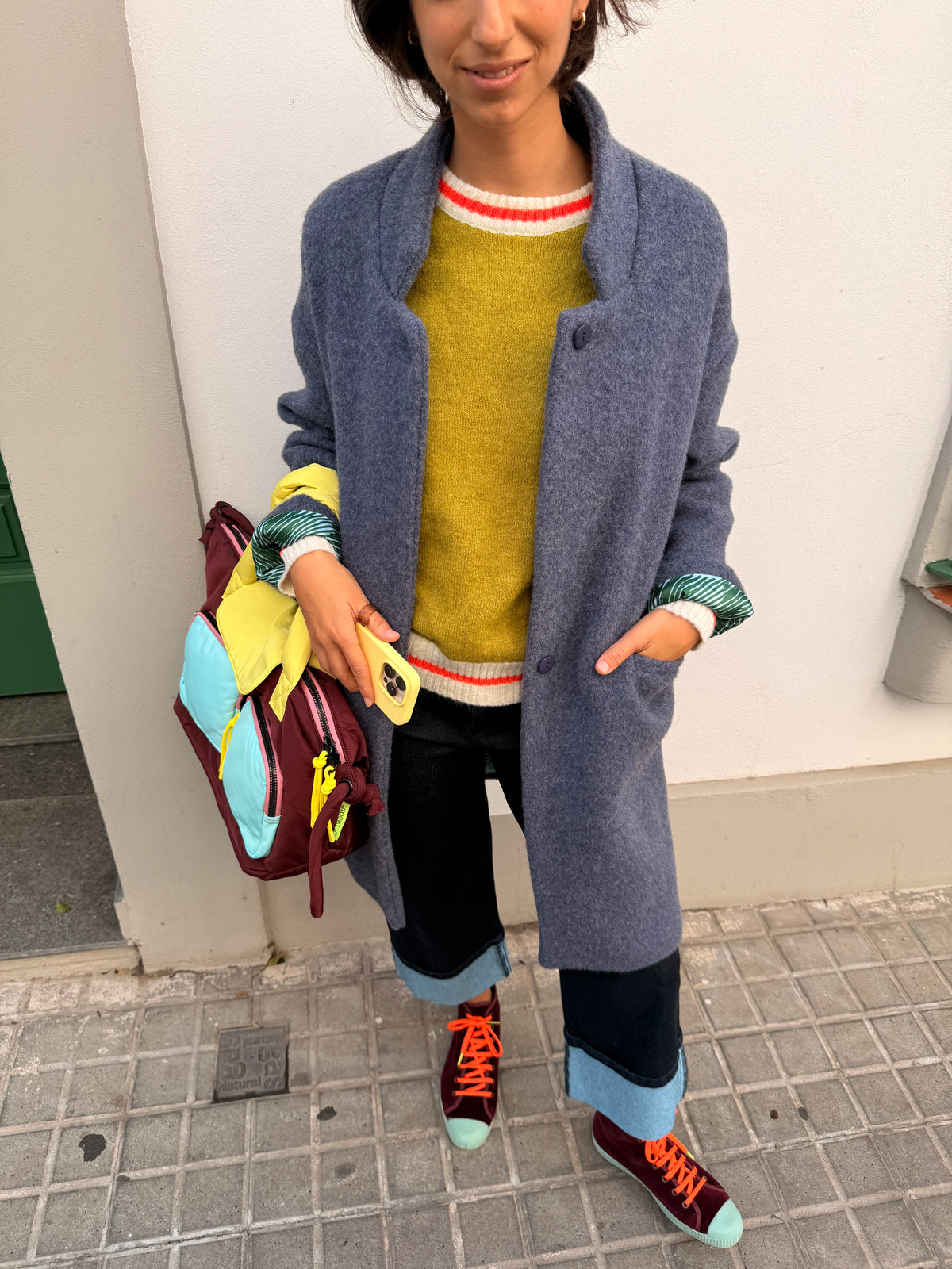 Como Navy Blue Coat