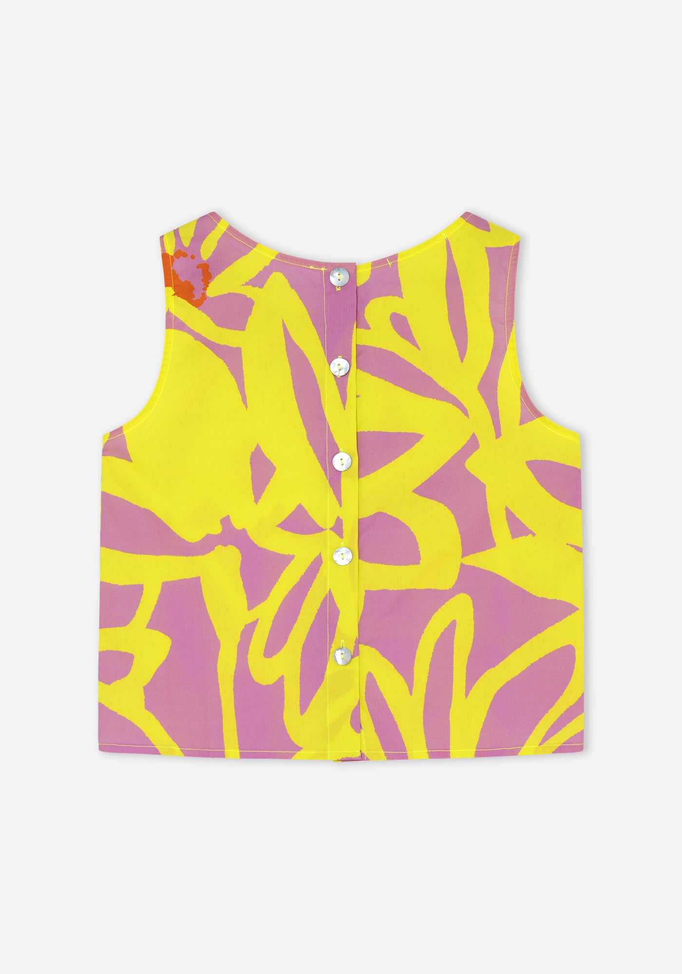 Top Ana Flores Giallo