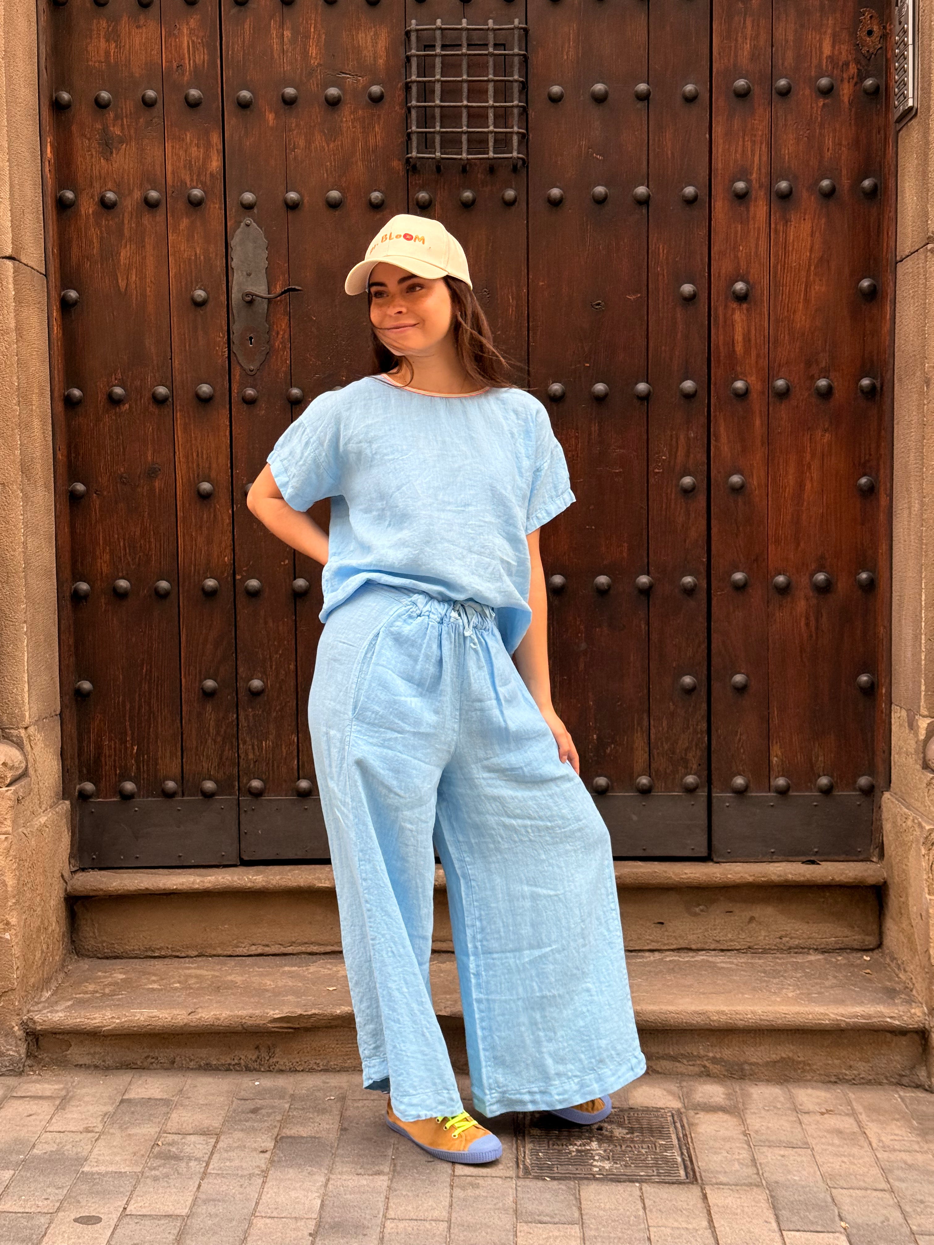 Bomba Leinenhose Himmelblau