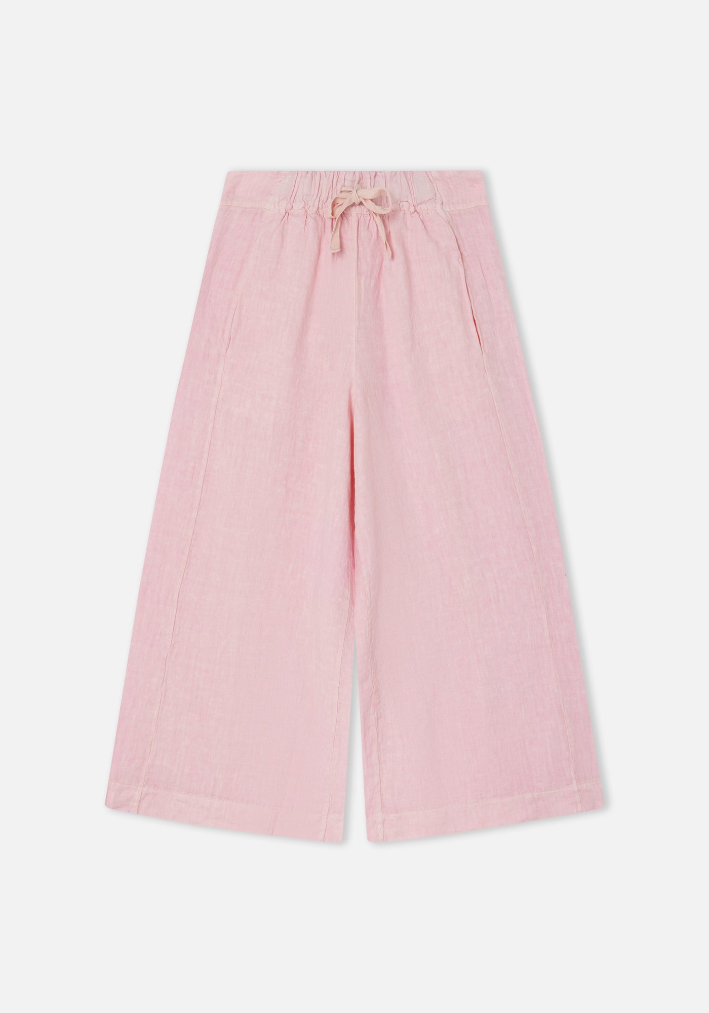 Pantalón Bomba Lino Rosa